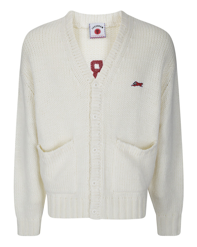 [ICECREAM] Cardigan FW26 ICKN26226 ECRU