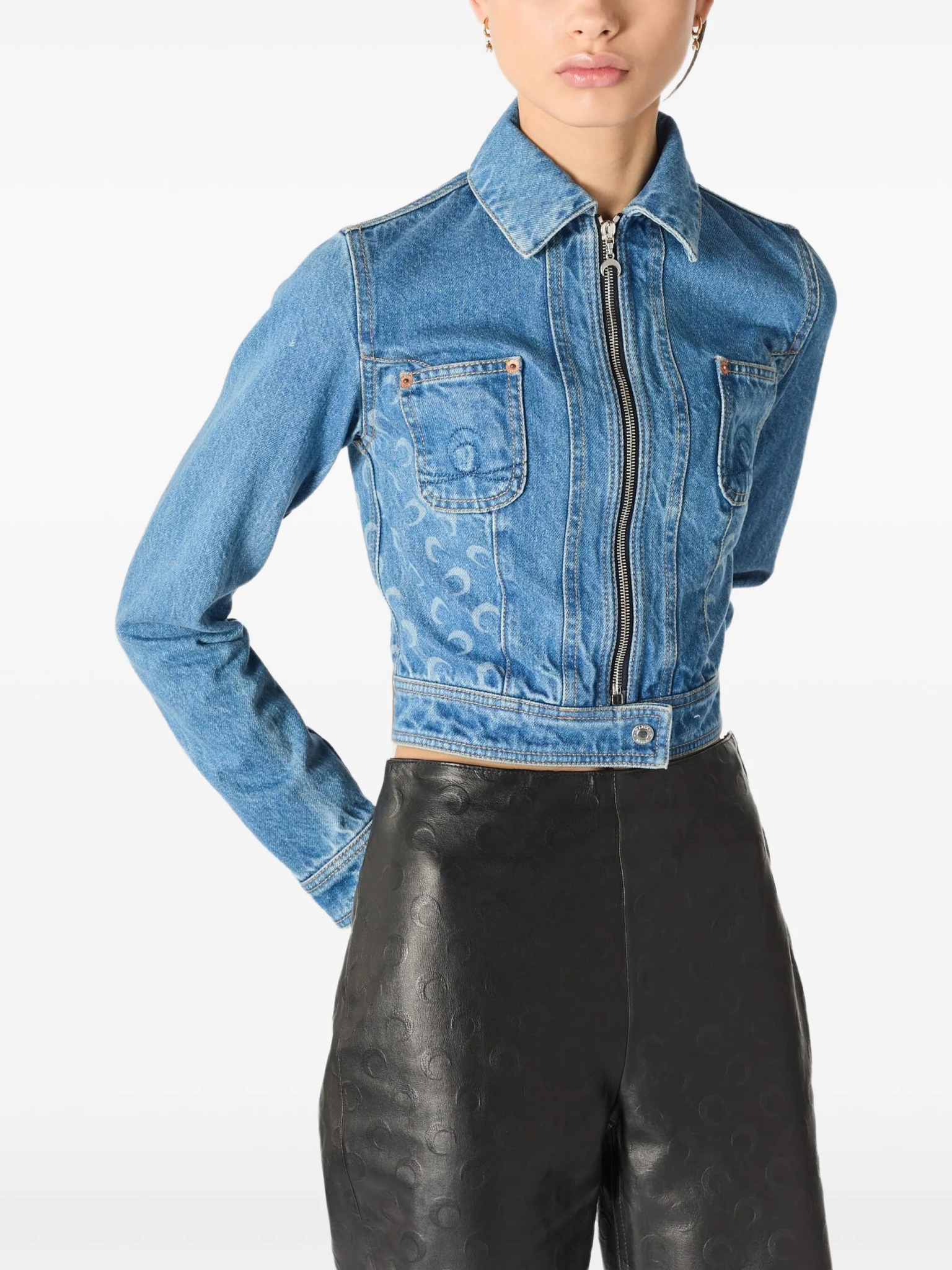 [MARINE SERRE] Denim Jacket SS26 WJA076ACDEN0002BL05