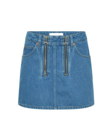 [MARINE SERRE] Mini skirt SS26 WSK135ACDEN0002BL05