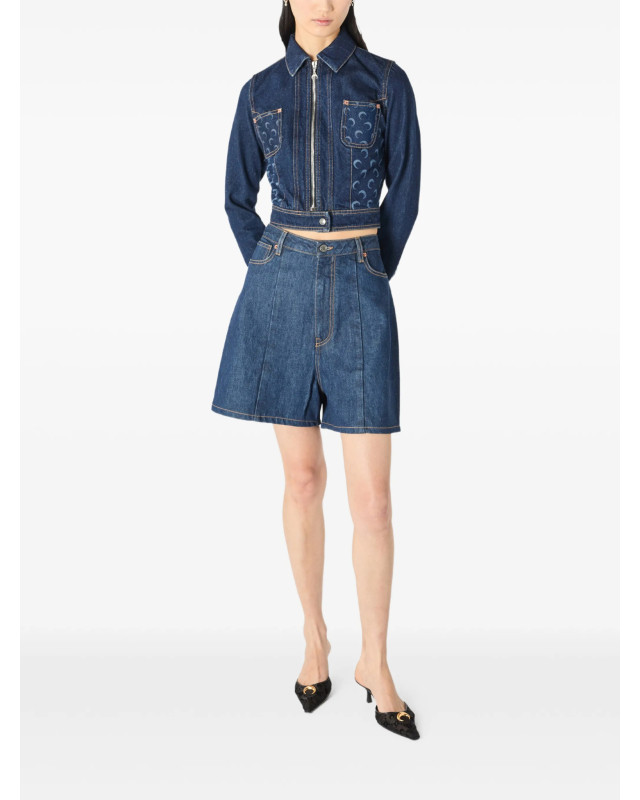 [MARINE SERRE] Shorts SS26 WSH018ARDEN0002BL80