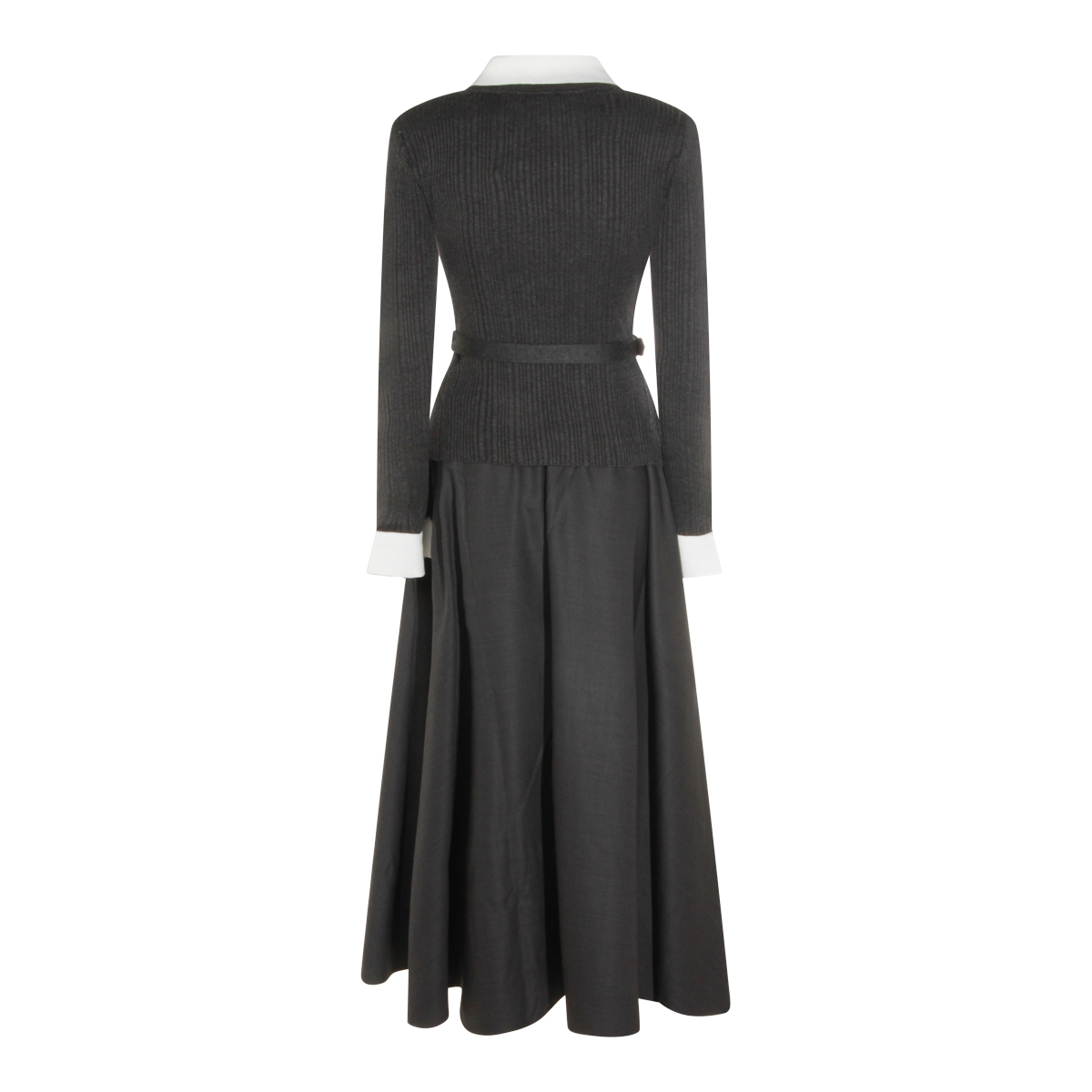 [Self - portrait] Long sleeve dress FW26 PF26131MAGRGREY