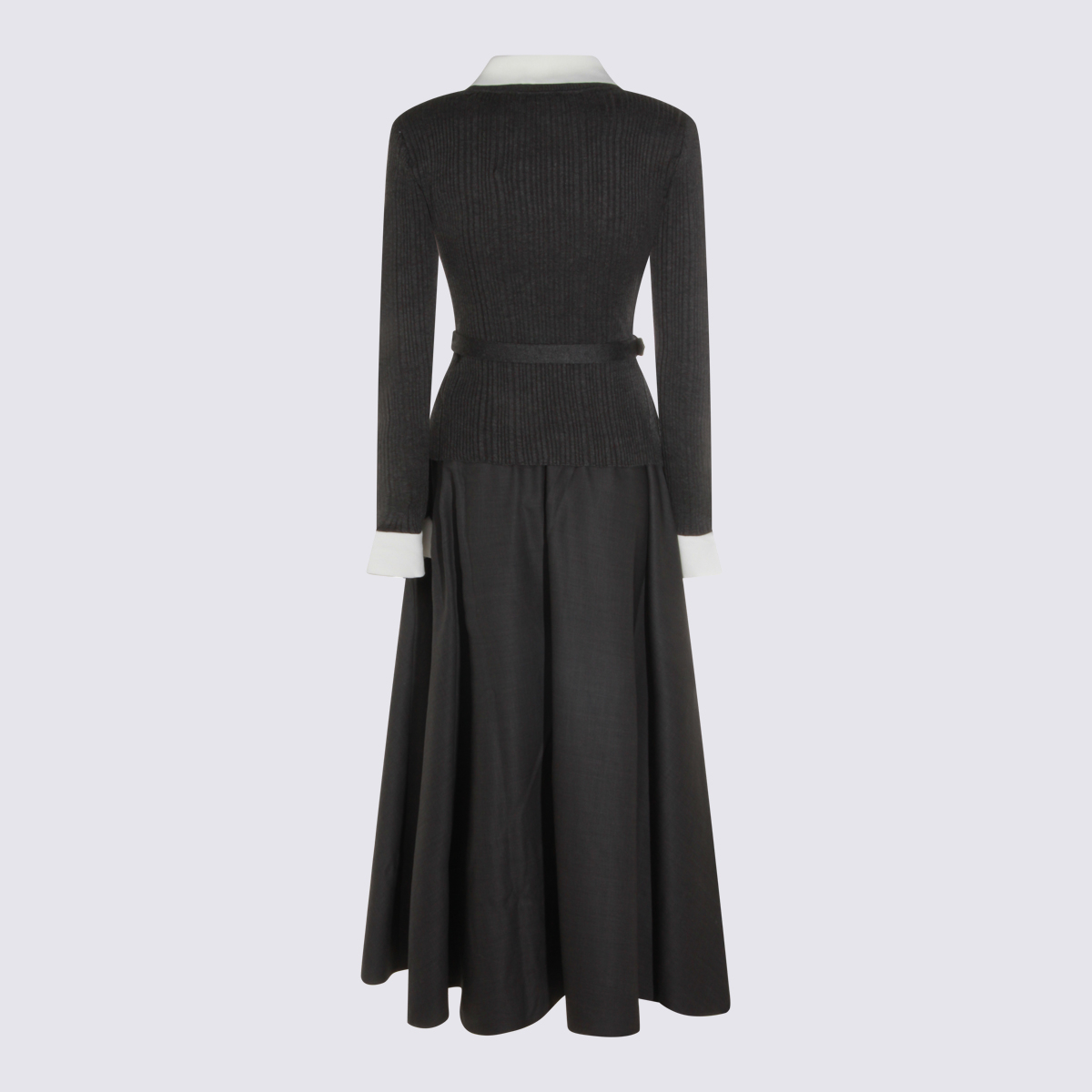 [Self - portrait] Long sleeve dress FW26 PF26131MAGRGREY