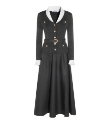 [Self - portrait] Long sleeve dress FW26 PF26131MAGRGREY