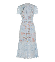 [Self - portrait] Short sleeve dress FW26 PF26111MBLBLUE
