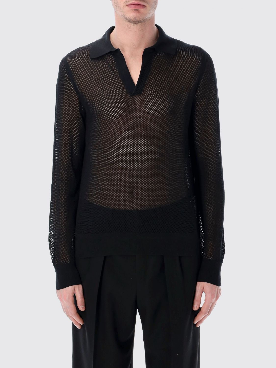 [Tom Ford] T-shirts Long Sleeve SS26 KPL054YMC046 NAA