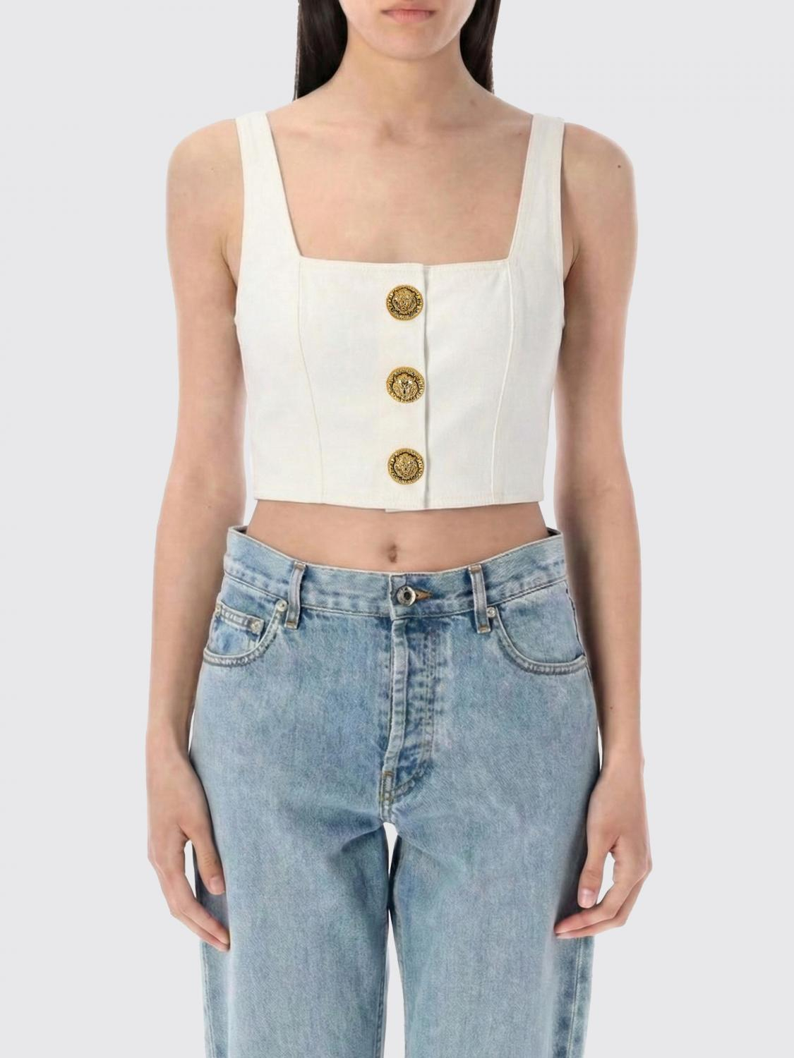 [Balmain] Tank top SS26 GF1AD214DG14 0FC