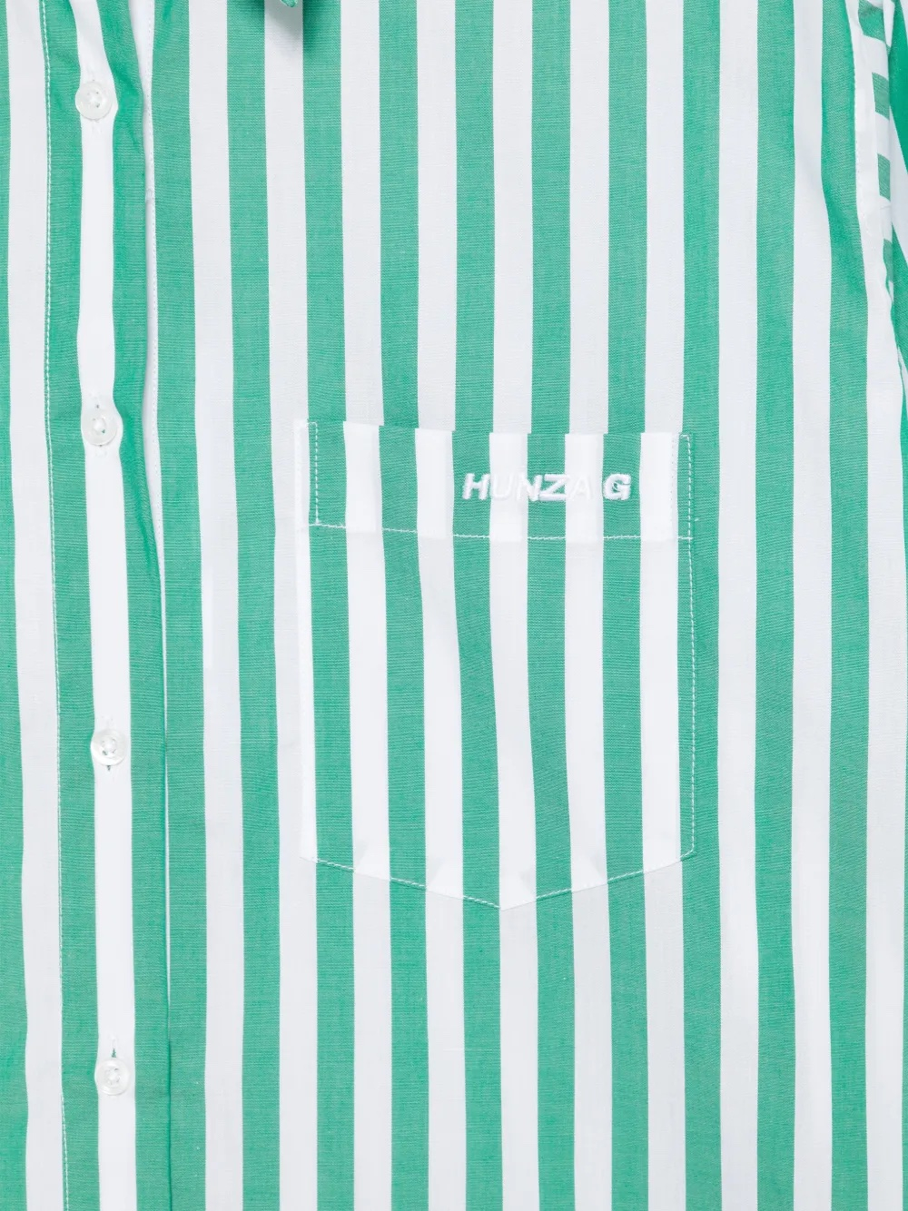 [Hunza G] Shirts Long Sleeve SS26 SHIOVSHIRCOEMERALDCABANA