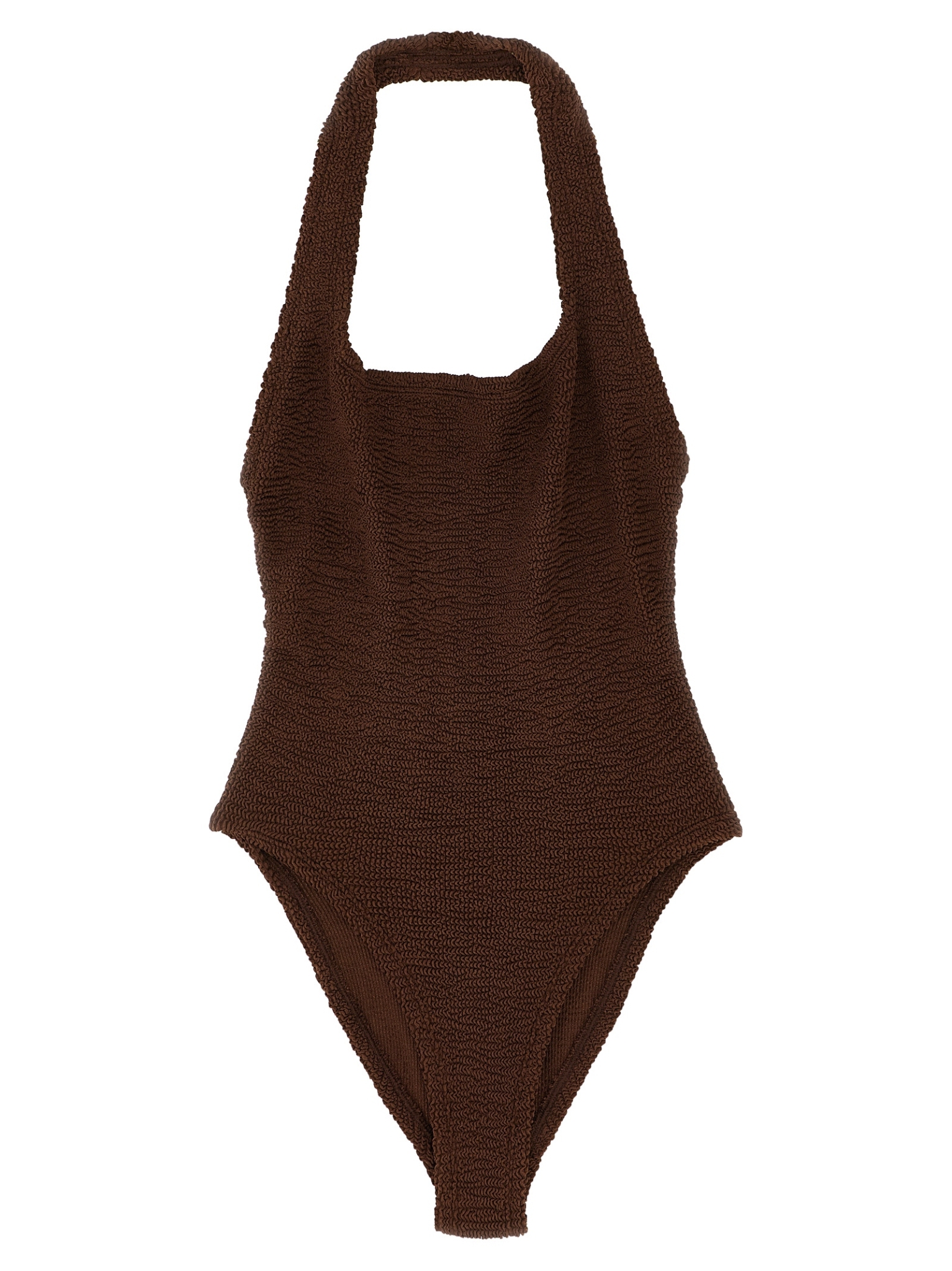 [Hunza G] Monokini SS26 SANDYSWIMMETALLICCHOCOLATE