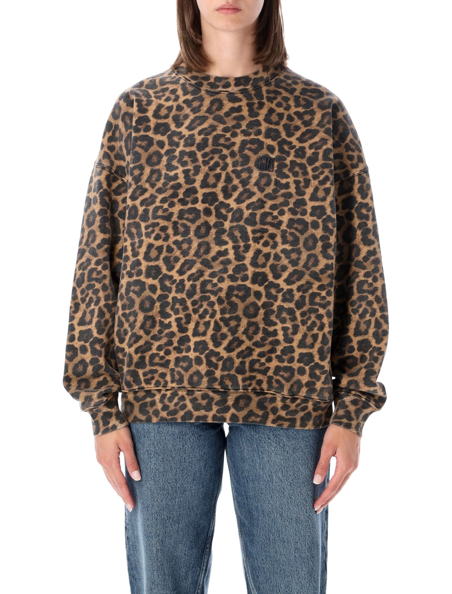 [Anine Bing] Sweatshirt FW26 A0811155MTL59LEO