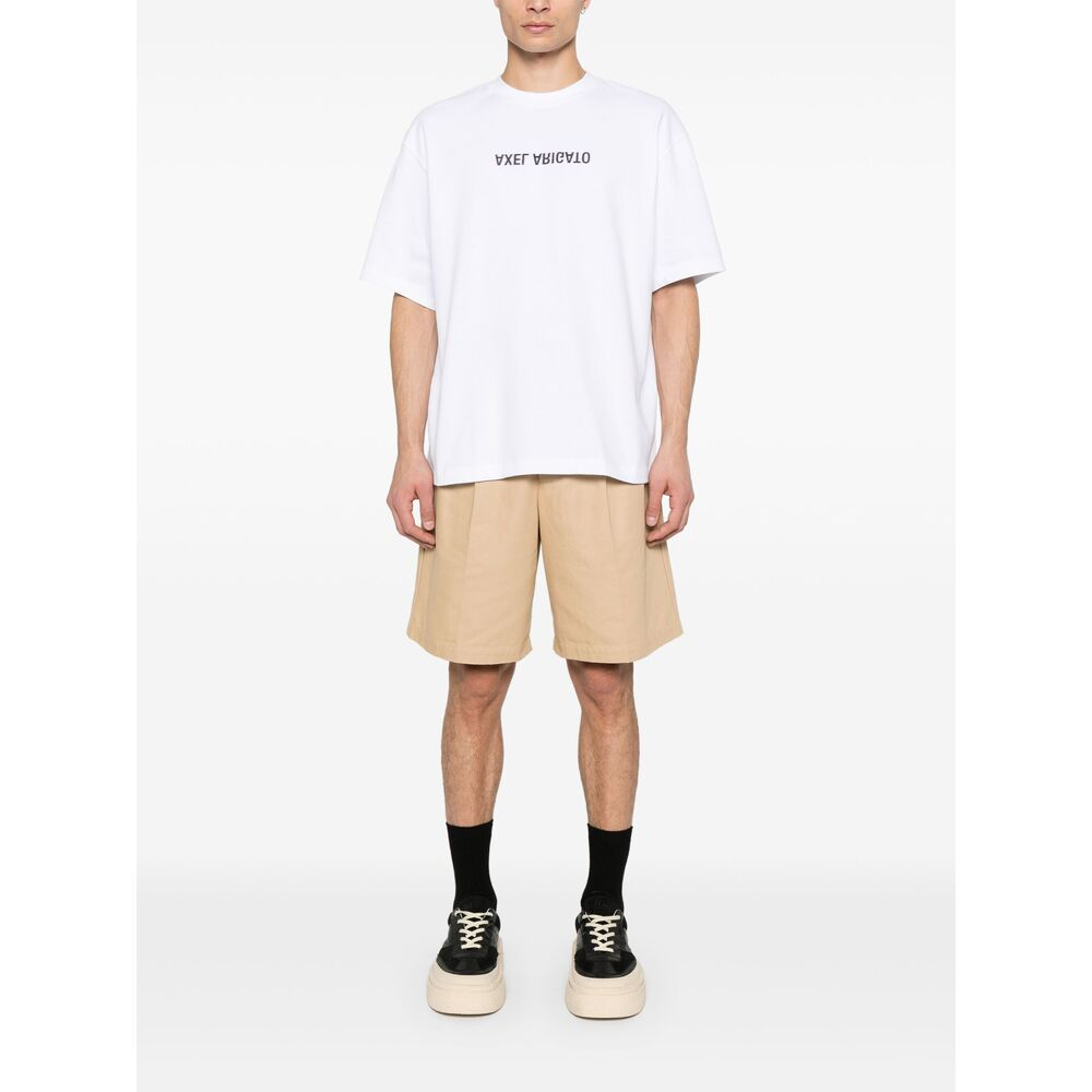[Axel Arigato] T-shirts Short Sleeve FW26 A3118001 DISTORT WHITE