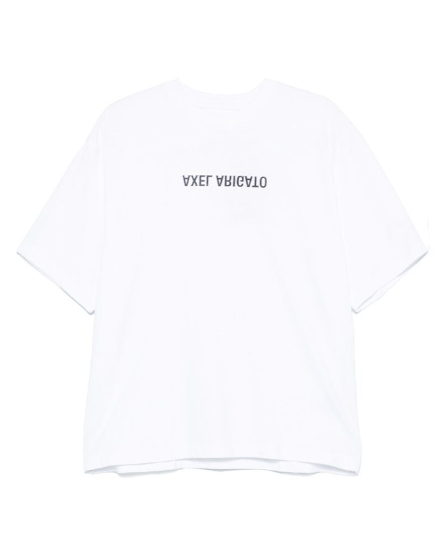 [Axel Arigato] T-shirts Short Sleeve FW26 A3118001 DISTORT WHITE