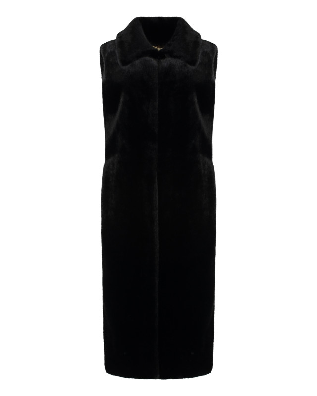 [BB Couture] Fur Jacket FW25 SCARLET_Black