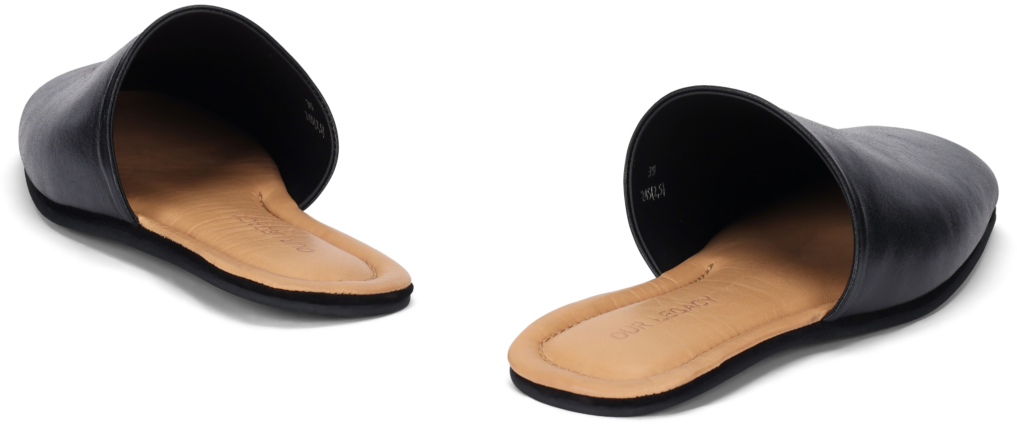 [Our Legacy] Mules SS26 A2257CSS_SOMBRESATINBOVINE