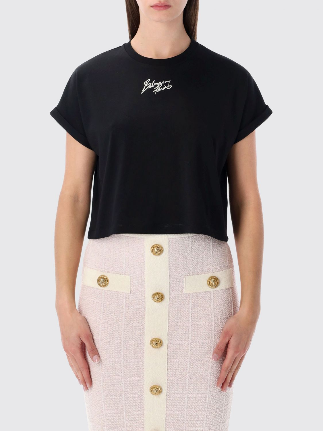 [Balmain] T-shirts Short Sleeve SS26 GF1EE005BD40 EAB