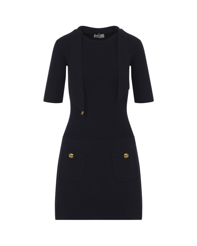 [ELISABETTA FRANCHI] Short sleeve dress FW26 AM04S66E2