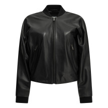 [Semper] Leather Jacket FW26 WMNLTHBOMBERNERO