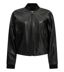 [Semper] Leather Jacket FW26 WMNLTHBOMBERNERO