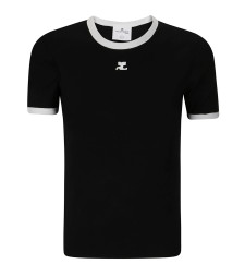 [Courreges] T-shirts Short Sleeve CO VESJTS017JS0070 9901