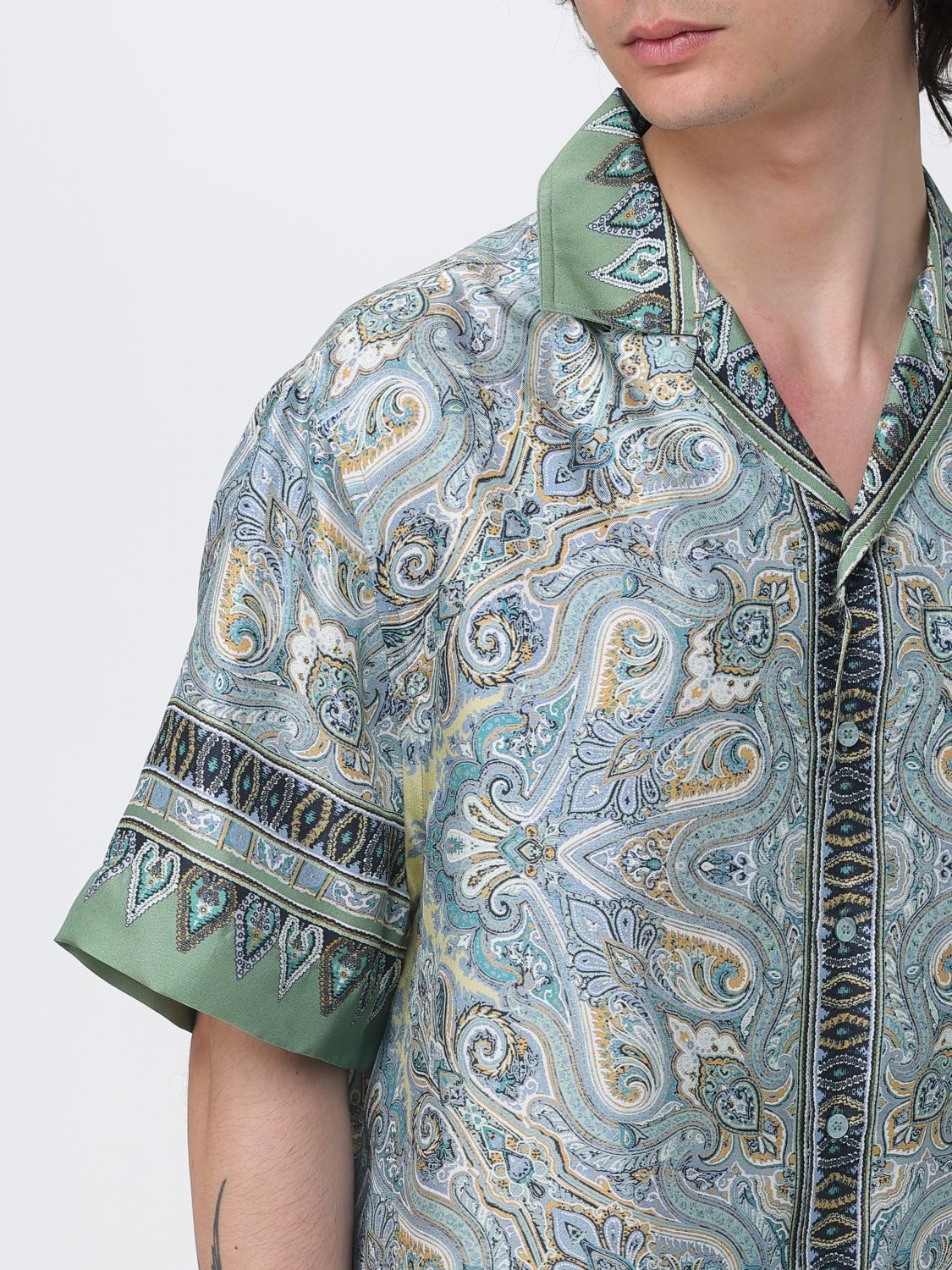 [Etro] Shirts Short Sleeve SS26 MRIC001399SP1N8 X0890