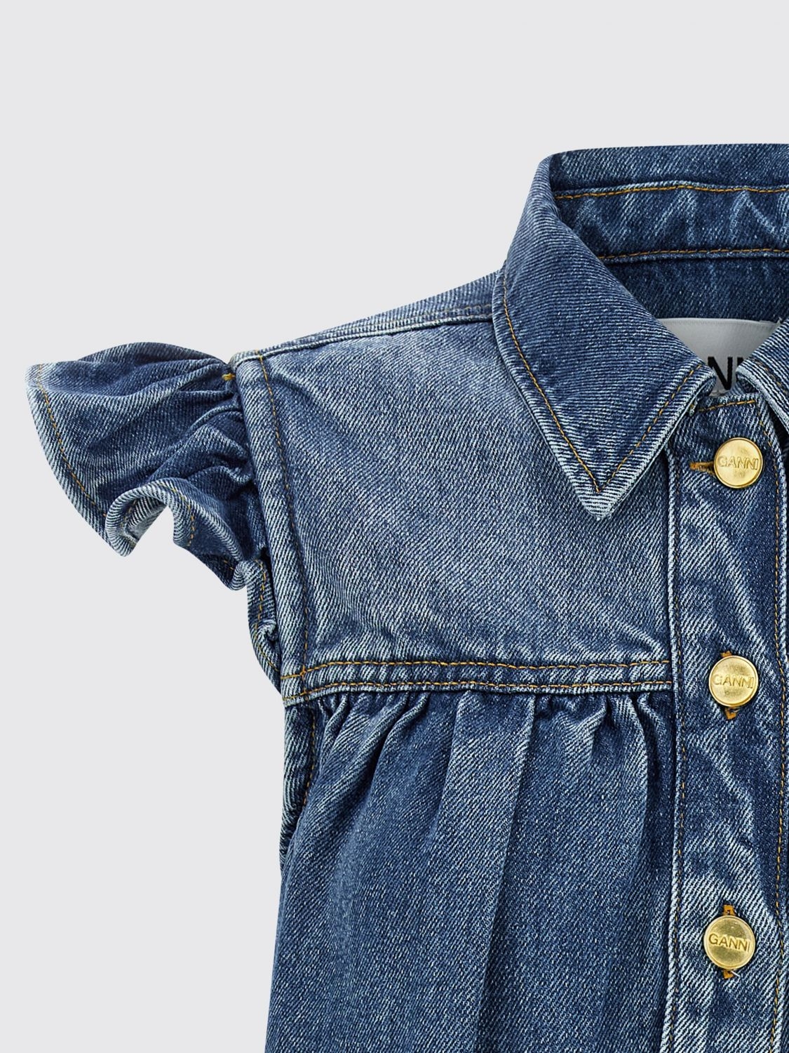 [GANNI] Shirts Sleeveless SS26 A1040047 091