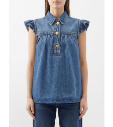 [GANNI] Shirts Sleeveless SS26 A1040047 091