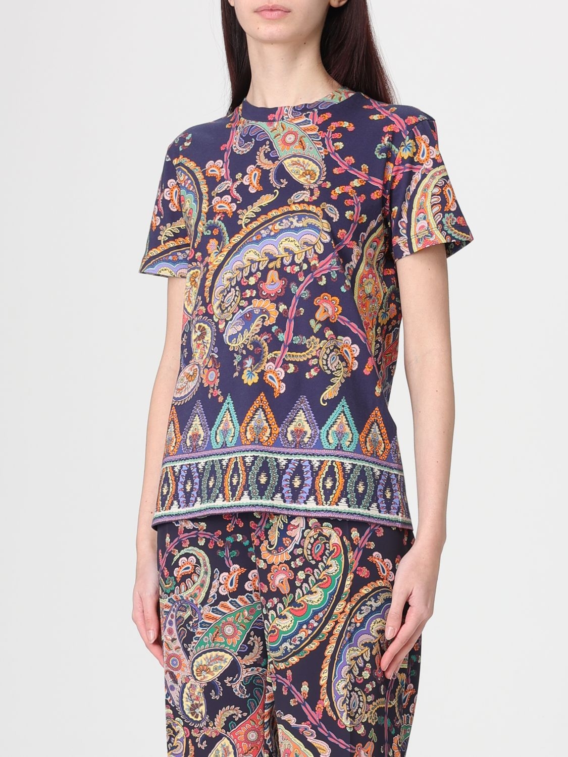 [Etro] T-shirts Short Sleeve SS26 WRMA0006AKH26 X0883