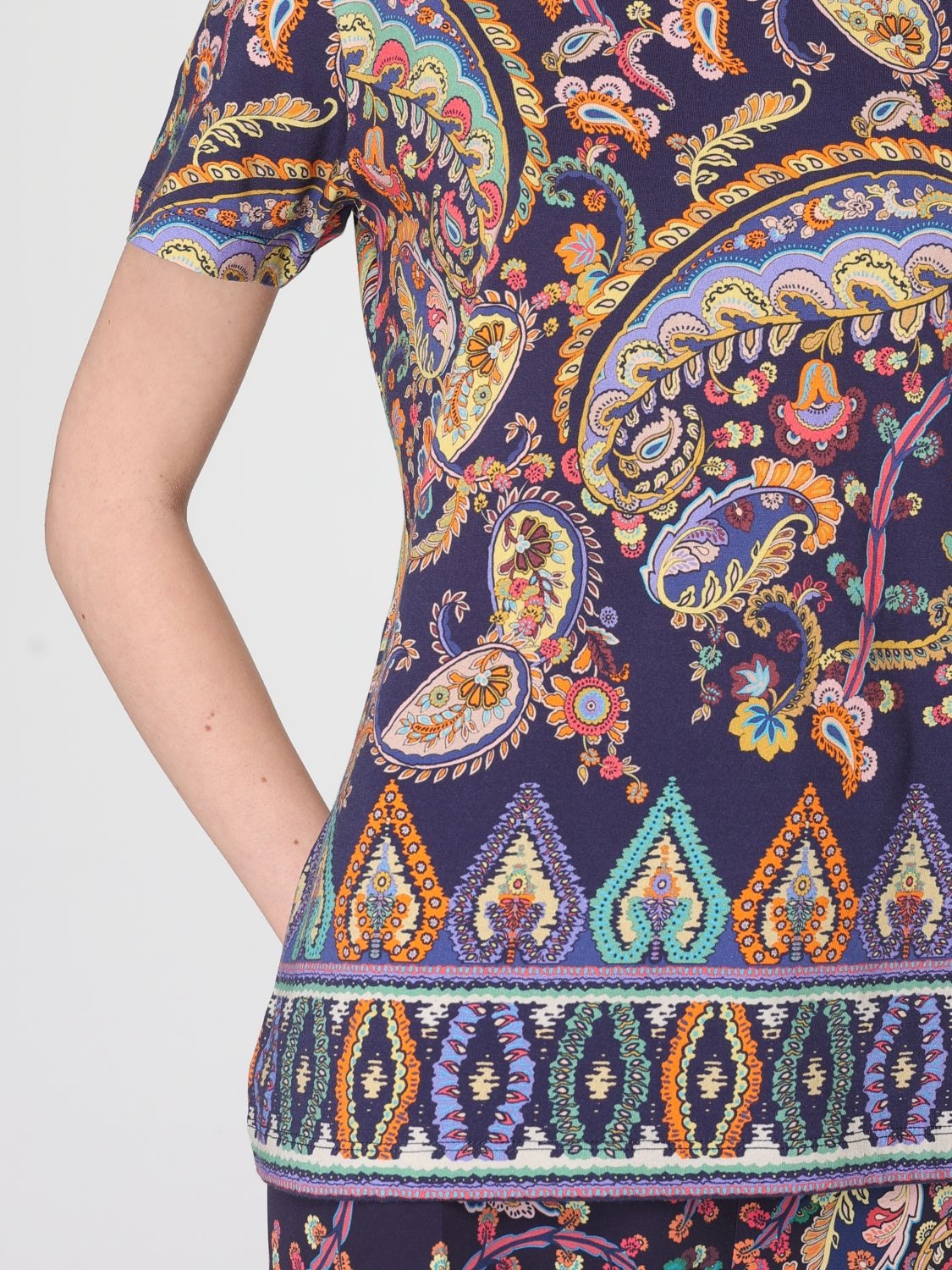 [Etro] T-shirts Short Sleeve SS26 WRMA0006AKH26 X0883
