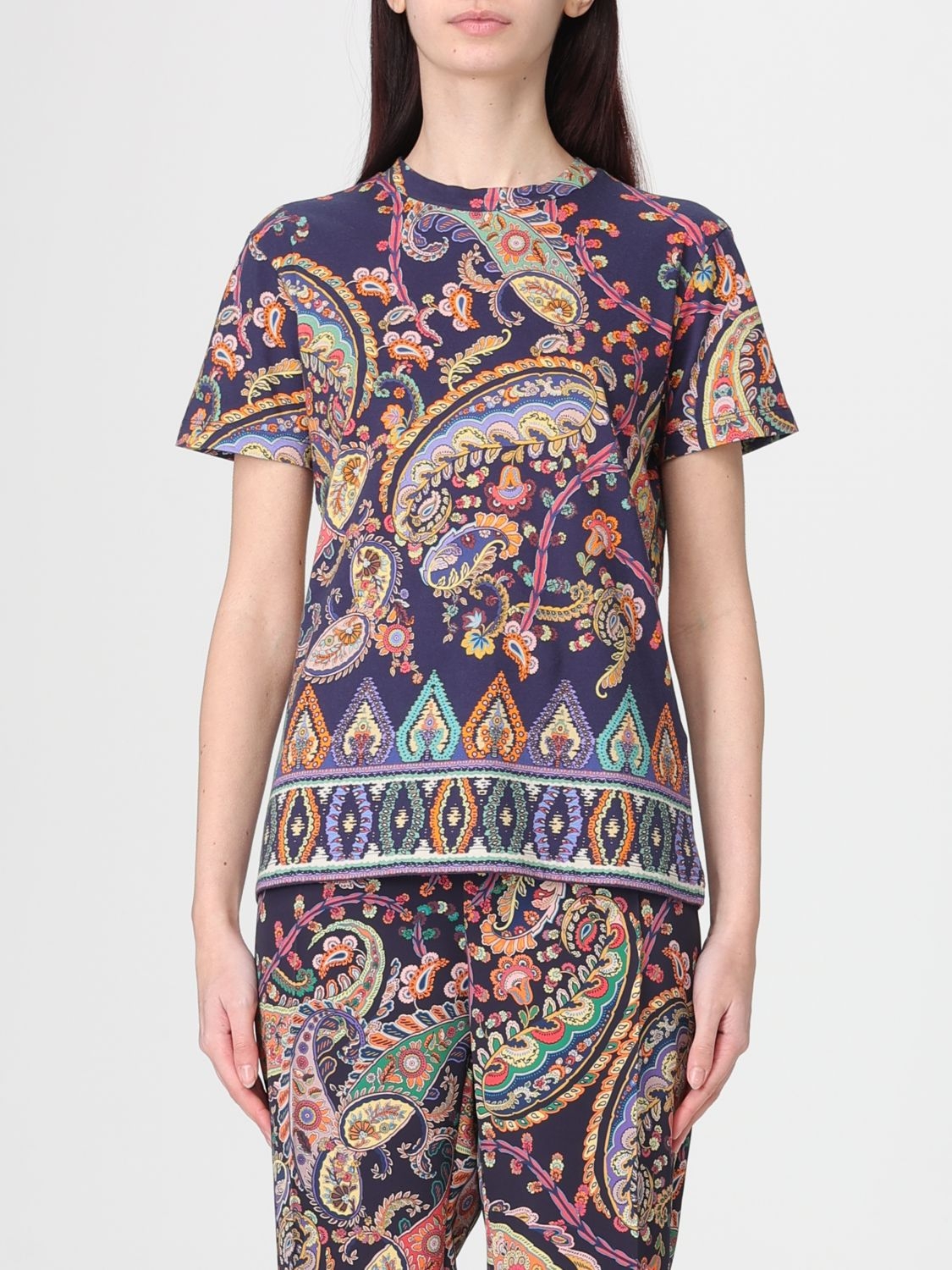 [Etro] T-shirts Short Sleeve SS26 WRMA0006AKH26 X0883