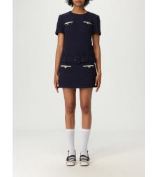 [Self-portrait] Short sleeve dress FW25 PF25034SBL BLUE