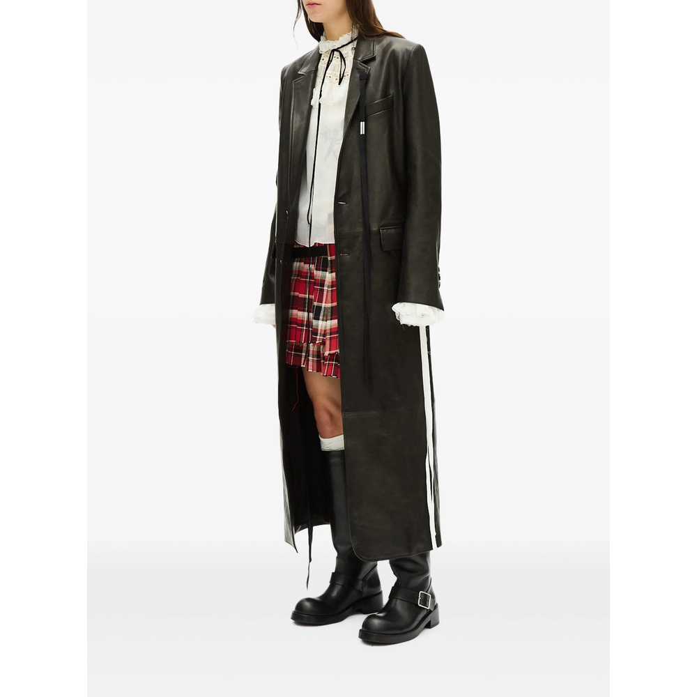 [ANN DEMEULEMEESTER] Leather Jacket FW26 B0014279 LT137 099