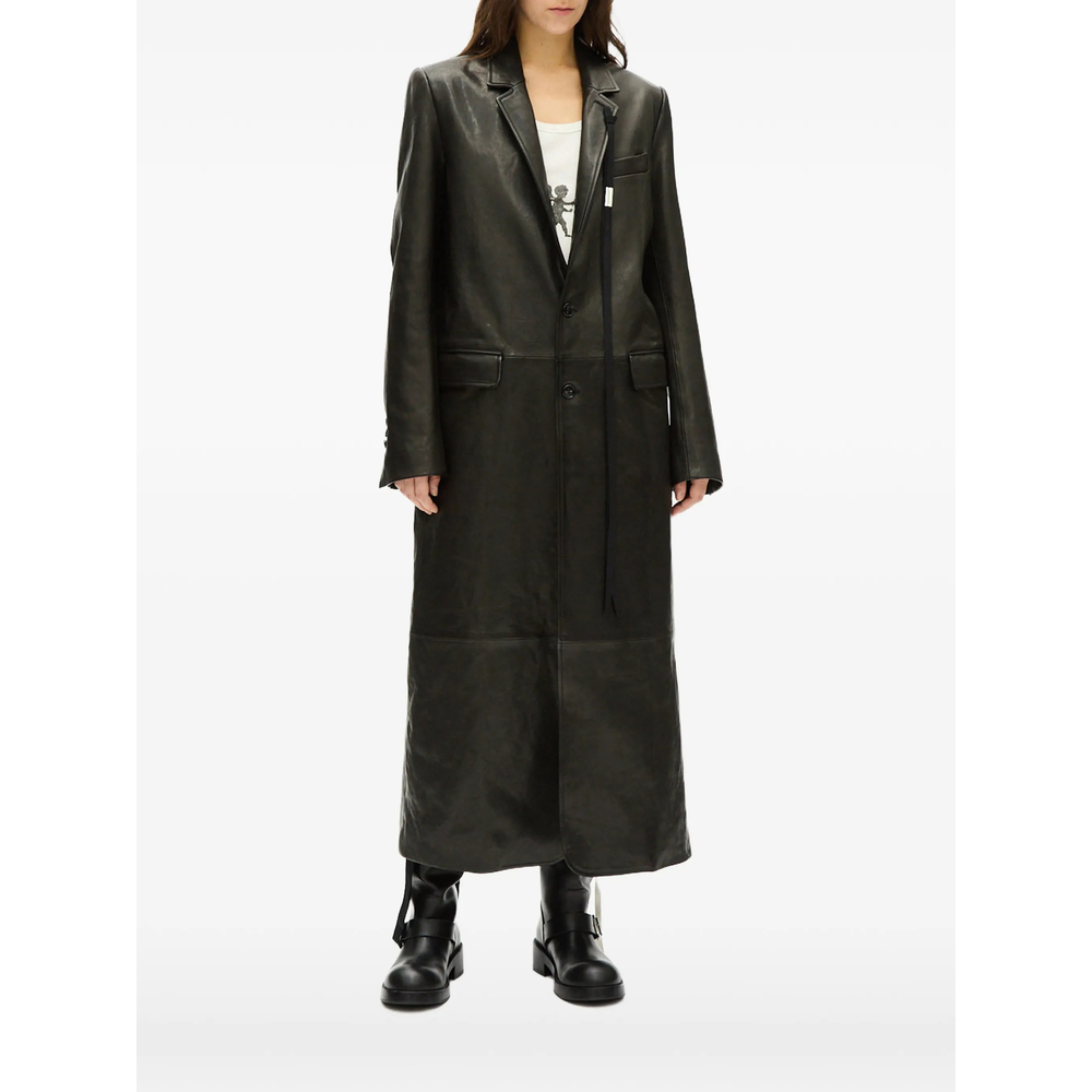[ANN DEMEULEMEESTER] Leather Jacket FW26 B0014279 LT137 099