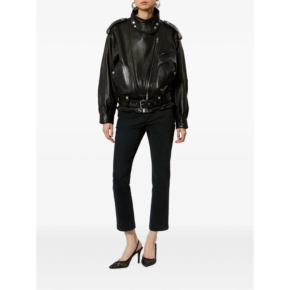 [Isabel Marant] Leather Jacket FW26 D3B04I VE0744FA 01BK