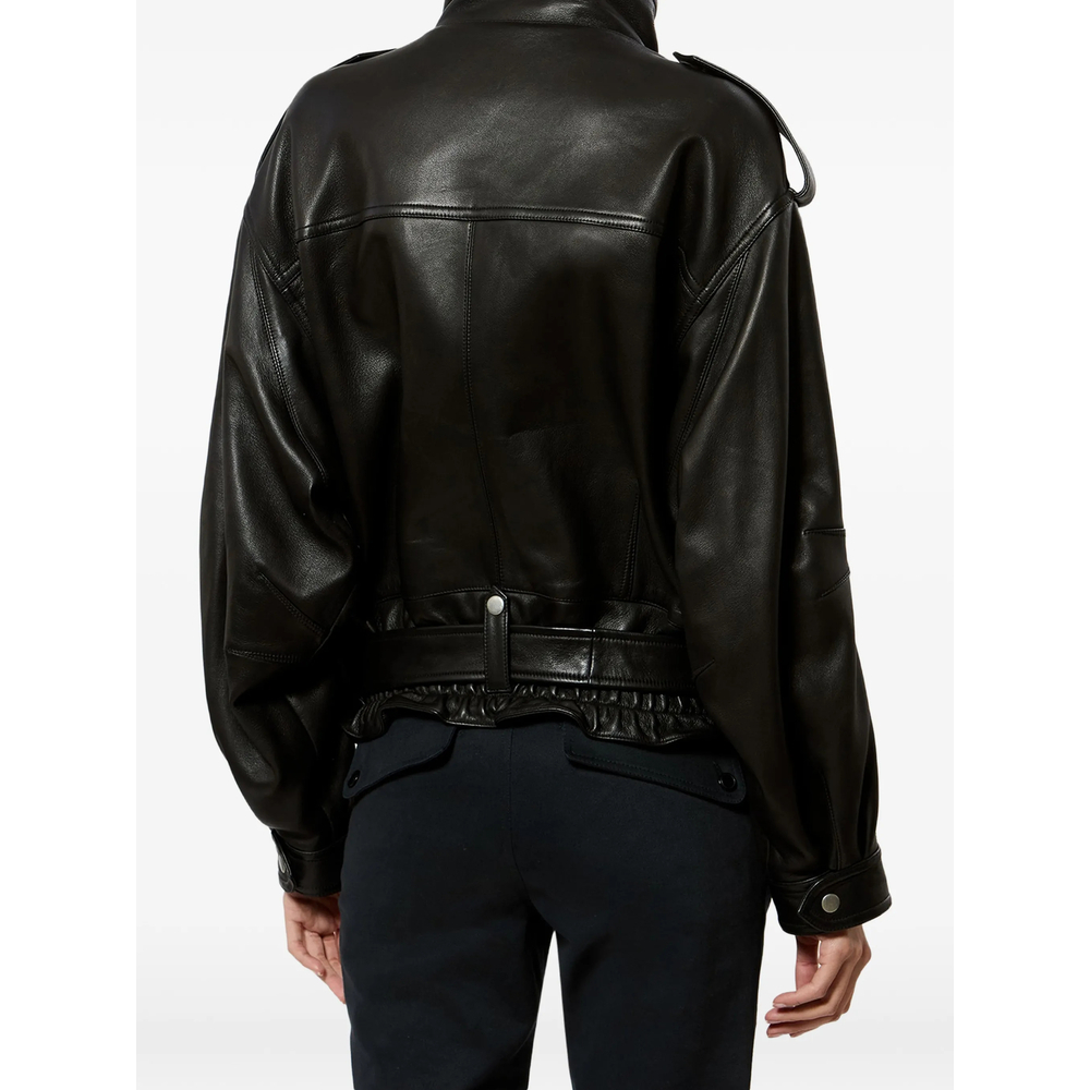 [Isabel Marant] Leather Jacket FW26 D3B04I VE0744FA 01BK