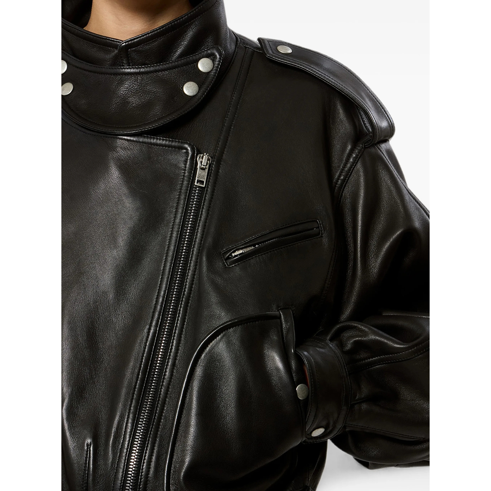 [Isabel Marant] Leather Jacket FW26 D3B04I VE0744FA 01BK