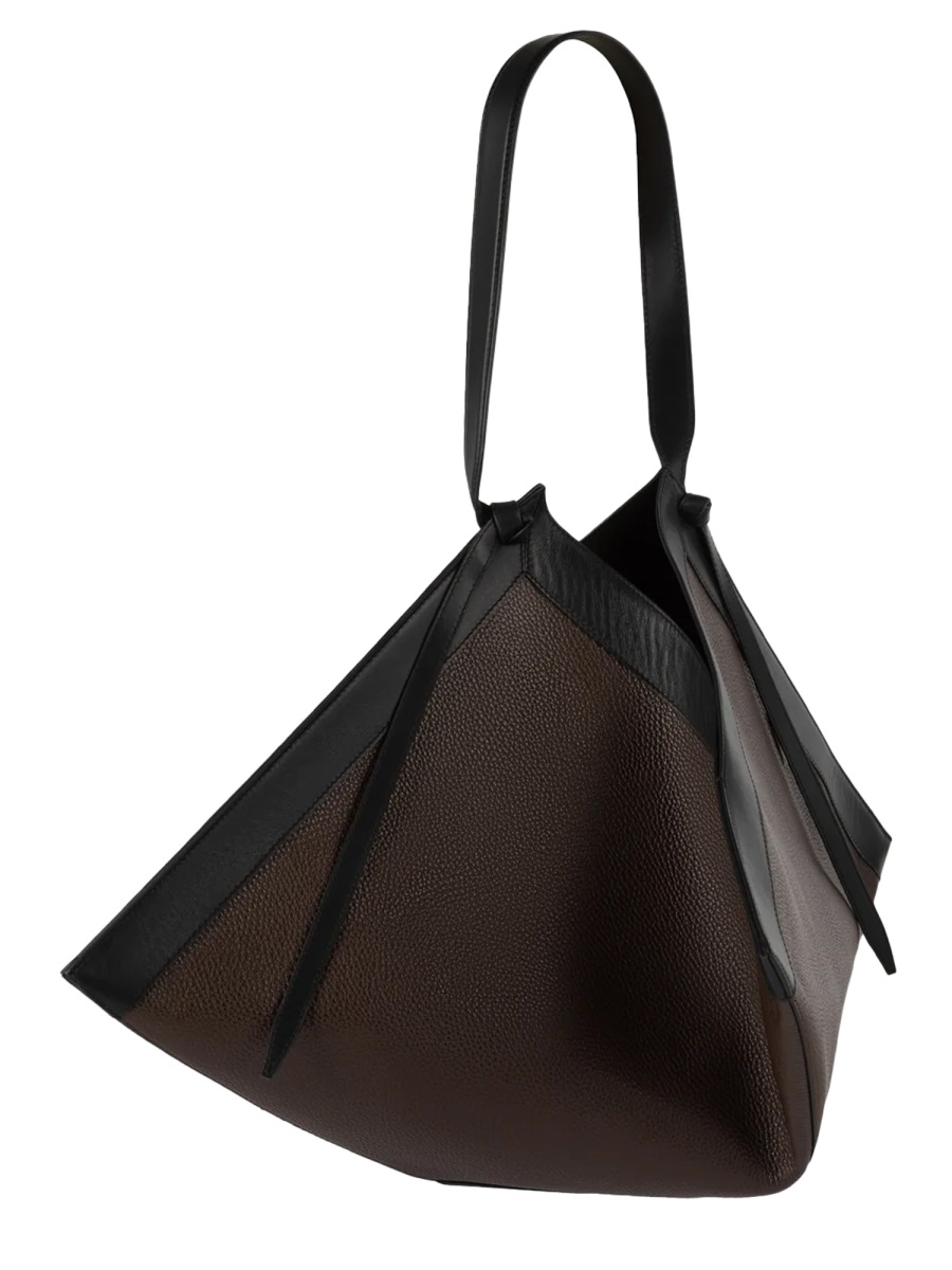 [YUZEFI] Shoulder bag FW26 LARGE-WONTON-PEBBLE-GRAIN-LEATHER_ESPRESSO