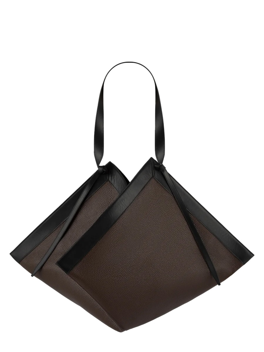 [YUZEFI] Shoulder bag FW26 LARGE-WONTON-PEBBLE-GRAIN-LEATHER_ESPRESSO