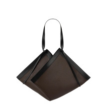 [YUZEFI] Shoulder bag FW26 LARGE-WONTON-PEBBLE-GRAIN-LEATHER_ESPRESSO