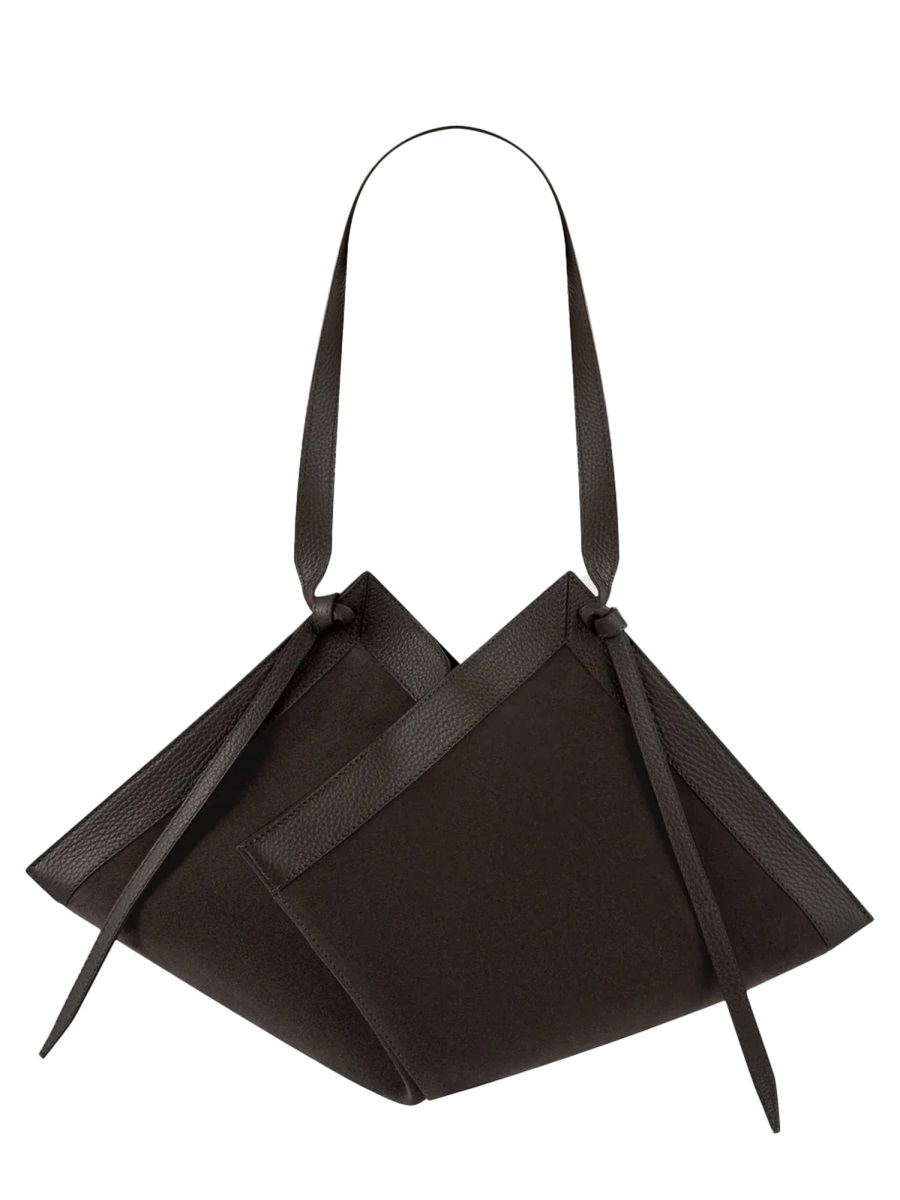 [YUZEFI] Shoulder bag FW26 WONTON-SUEDE_GANACHE