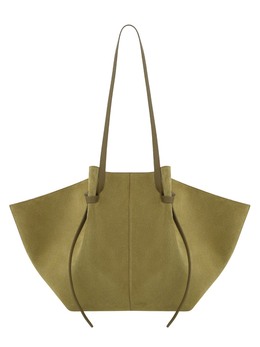 [YUZEFI] Shoulder bag FW26 LARGE-MOCHI-SUEDE_FENNEL
