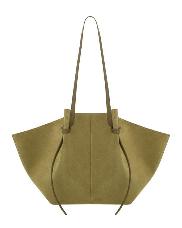 [YUZEFI] Shoulder bag FW26 LARGE-MOCHI-SUEDE_FENNEL