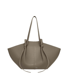 [YUZEFI] Shoulder bag FW26 LARGE-MOCHI-PEBBLE-GRAIN-LEATHER_TAUPE