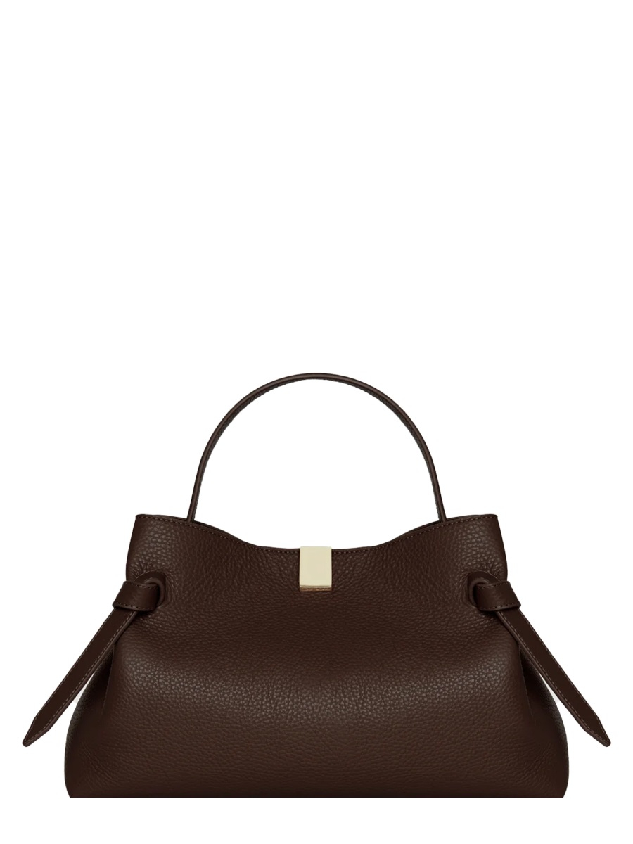 [YUZEFI] Tote bag FW26 GYOZA-PEBBLE-GRAIN-LEATHER_ESPRESSO