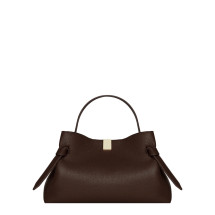 [YUZEFI] Tote bag FW26 GYOZA-PEBBLE-GRAIN-LEATHER_ESPRESSO