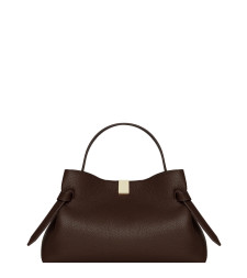 [YUZEFI] Tote bag FW26 GYOZA-PEBBLE-GRAIN-LEATHER_ESPRESSO