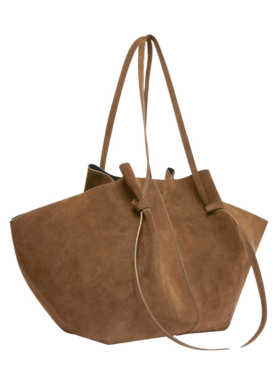 [YUZEFI] Shoulder bag FW26 LARGE-MOCHI-SUEDE_COGNAC
