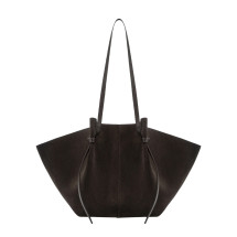 [YUZEFI] Shoulder bag FW26 LARGE-MOCHI-SUEDE_GANACHE