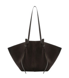 [YUZEFI] Shoulder bag FW26 LARGE-MOCHI-SUEDE_GANACHE