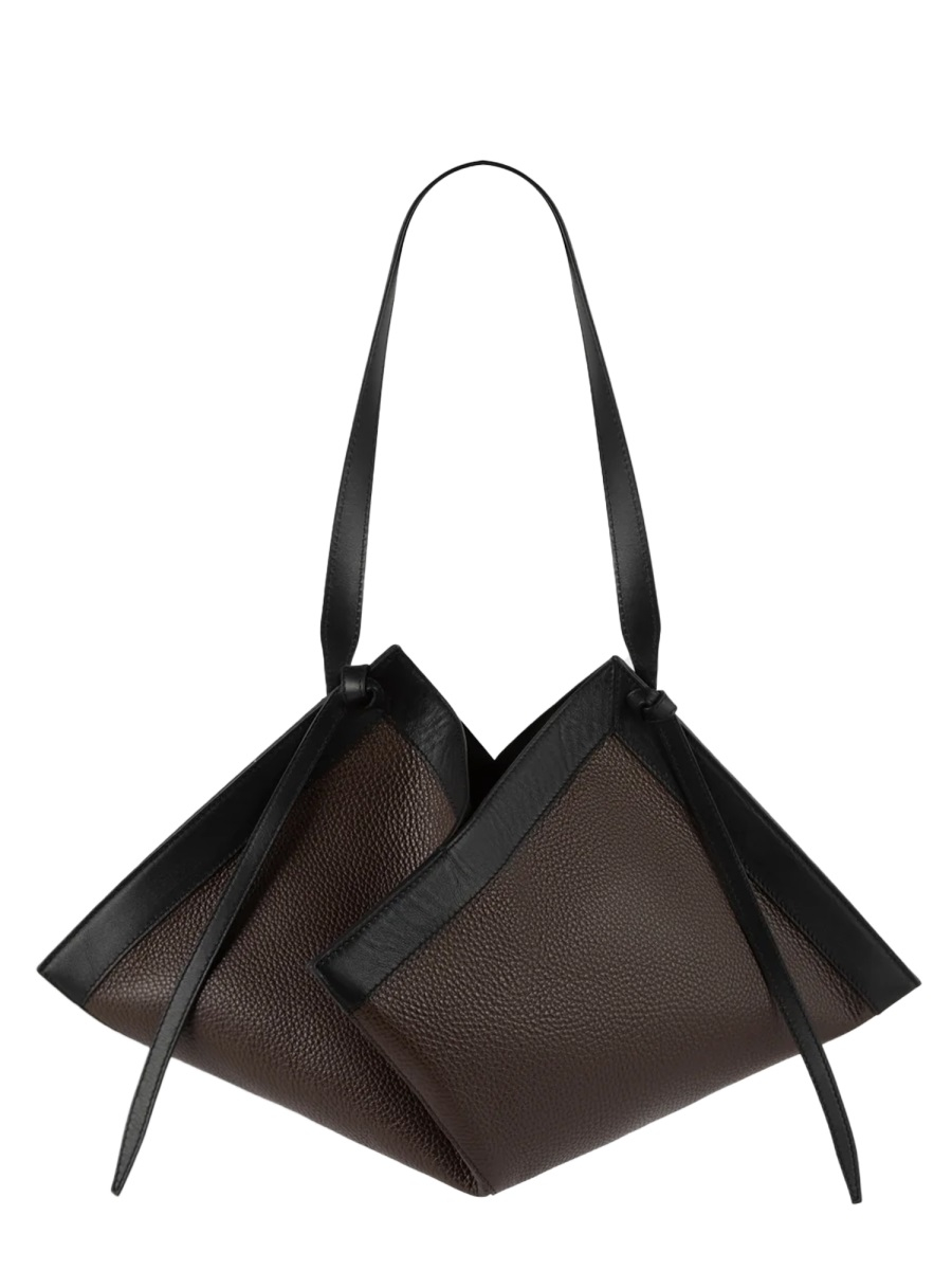 [YUZEFI] Shoulder bag FW26 WONTON-PEBBLE-GRAIN-LEATHER_ESPRESSO