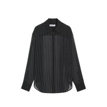 [THE FRANKIE SHOP] Shirts Long Sleeve FW26 CHFS21094811BLACK/WHITESTRIPE