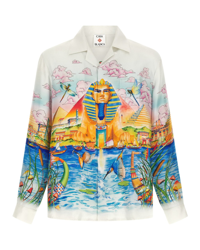 [Casablanca] Shirts Long Sleeve FW26 MPF26SH00602EGYPTASITWAS